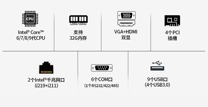 恒信彩酷睿6代工控机