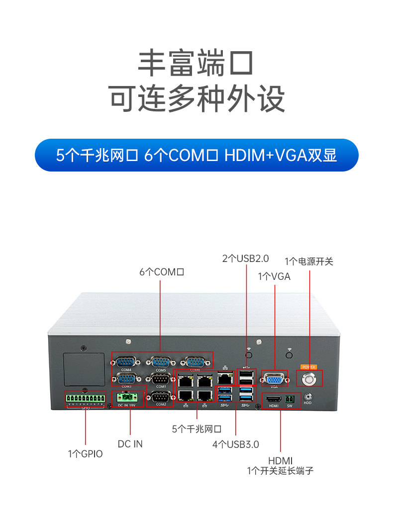 恒信彩嵌入式工控机,5网口6串口工业电脑,DTB-3065-H110.jpg