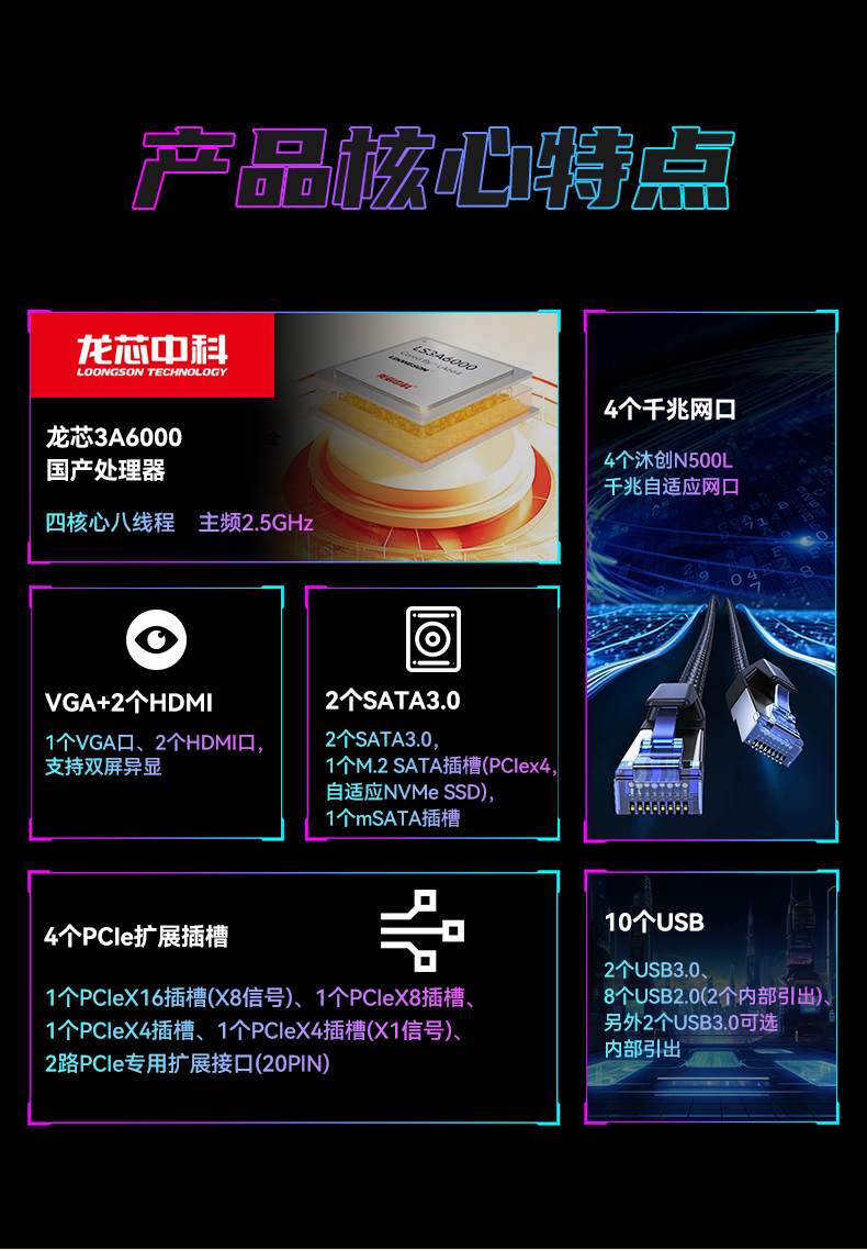 恒信彩国产龙芯工控机,3A6000四核八线程工业主机,DT-61025-N3A6KMB.jpg
